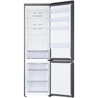 Combina frigorifica Samsung RB38C600CB1/EF, 390 l, Clasa C, Total No Frost, All Around Cooling, Compresor Digital Inverter, WiFi, AI Energy, H 203 cm, Dark Inox