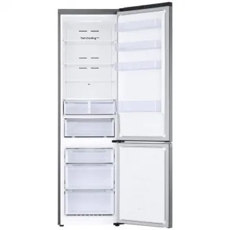 Combina frigorifica Samsung RB38C607AS9/EF, 387 l, No Frost, Clasa A, Twin Cooling Plus, Smart Control, H 203 cm, Inox