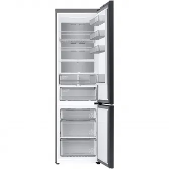 Combina frigorifica Samsung RB38C7B6AB1/EF, Bespoke, 387 l, Clasa A, Total No Frost, TwinMetal Cooling, Compresor Digital Inverter, WiFi, AI Energy, H 203 cm, Dark Inox