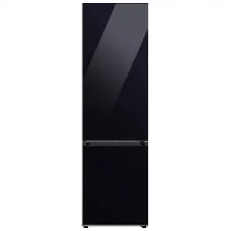Combina frigorifica Samsung RB38C7B6B22/EF, Bespoke, 390 l, Clasa B, Total No Frost, Twin  Metal Cooling, Compresor Digital Inverter, WiFi, AI Energy, H 203 cm, Sticla neagra