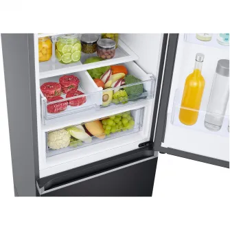 Combina frigorifica Samsung RB38T607BB1/EF, 387 l, No Frost, CXasa B, Twin Cooling Cool Select+, H 203 cm, Dark Inox