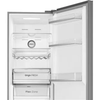 Combina frigorifica Toshiba GR-RB449WE-PMJ, 338 l, No Frost, Iluminare LED, Raft sticle, Touch control, Clasa E, H 185 cm, Antracit
