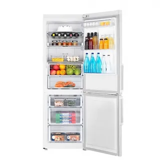 Combina frigorificf Samsung RB33J3515WW/EF, 339 l, No Frost, Clasa E, All-Around Cooling, H 185 cm, Alb