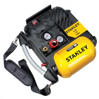 Compresor aer fara ulei Stanley, 1100 W, 1.5 Cp, 5 l capacitate rezervor, 10 bar presiune lucru, 180 l/min debit aer