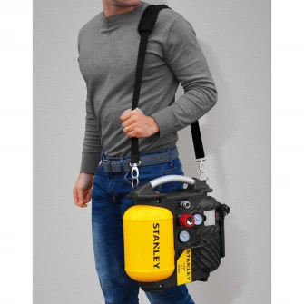 Compresor aer fara ulei Stanley, 1100 W, 1.5 Cp, 5 l capacitate rezervor, 10 bar presiune lucru, 180 l/min debit aer