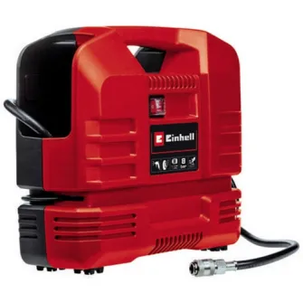 Compresor aer portabil fara ulei Einhel TC-AC 190 OF Set, 220 V, 1100 W, 8 bar presiune maxima, tip valiza, 190 l/min, capacitate de aspirare