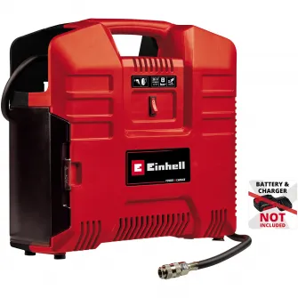 Compresor aer portabil pe acumulator Einhell Power X-Change TE-AC 36/8 Li OF Set-Solo, 2x18 V, 8 bar presiune maxima, 130 l/min capacitate absorbtie, fara acumulator/incarcator