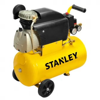 Compresor aer profesional Stanley D211, 2 CP, 24 l capacitate rezervor, 8 bar presiune lucru, 222 l/min debit aer
