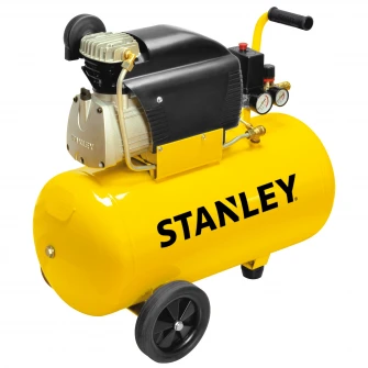 Compresor aer profesional Stanley D211, 2 CP, 50 l capacitate rezervor, 8 bar presiune lucru, 222 l/min debit aer