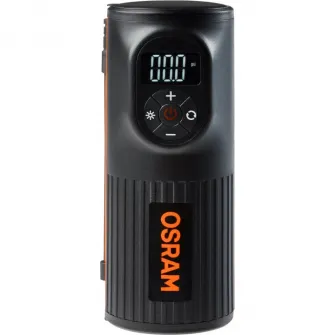 Compresor auto cu acumulator OsramTYREinflate 2000, 5200 mAh, presiune maxima 120PSI / 8.3 bar, oprire automata, display digital ,timp incarcare 3H, Micro USB