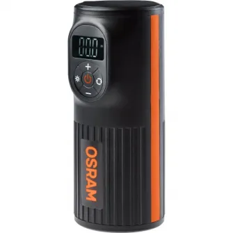 Compresor auto cu acumulator OsramTYREinflate 2000, 5200 mAh, presiune maxima 120PSI / 8.3 bar, oprire automata, display digital ,timp incarcare 3H, Micro USB