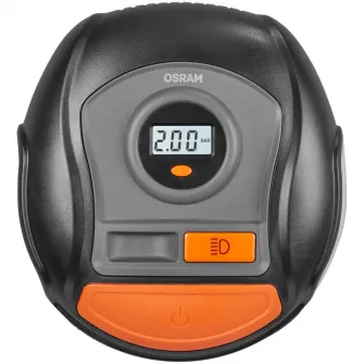 Compresor auto, Osram 400, Cablu alimentare retractabil , Timp Umflare de 3.5 minute, PSI, kPa, bar