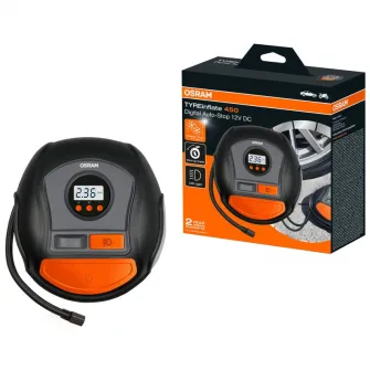Compresor auto Osram TYREinflate 450, 12V ,putere maxima 5.5 bari, display digital, lungime cablu 3.3 m