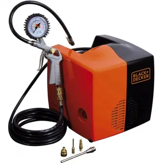 Compresor Black  Decker CUBO, fara rezervor, 1.5 CP, 8 Bar, 3 accesorii
