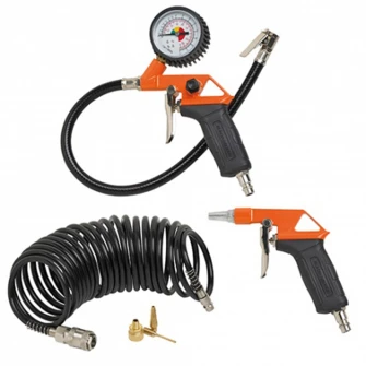 Compresor cu ulei Stanley D211/8/24, 220 V, 8 bar presiune maxima, 220 l min debit aer, 24 l capacitate rezervor + Kit 6 accesorii compresor 9045854BND