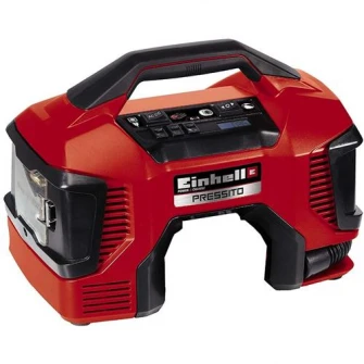 Compresor hibrid PXC Pressito Einhell TE-AC 18/11 LiAC - Solo, 11 bar, 21 L/min, furtun 71 cm, fara acumulator