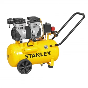 Compresor Stanley SILTEK SXCMS1324HE, 1.3 CP, 230 V, 2 cilindrii, 24 l capacitate vas expansiune, 150 l/min debit aer