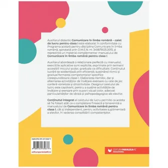 Comunicare in limba romana. Cls. I. caiet de lucru, Adriana Briceag, Luminita Bucsan, Gabriela Vladau, Luiza Din, Alina Popescu