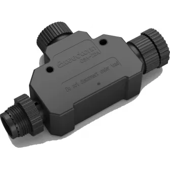Conector in T Philips Hue pentru LowVolt, IP67, Negru