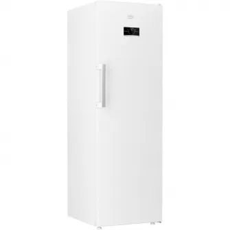 Congelator Beko B5RFNE314W, 286 l, 8 sertare, Clasa E, No Frost, Compresor ProSmart Inverter, Compartiment MaxStore, Usi reversibile, Rafturi usa, H 186,5 cm, Alb