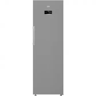Congelator Beko B5RFNE314XB, 286 l, 8 sertare, Clasa E, No Frost, Compresor ProSmart Inverter, Compartiment MaxStore, Usi reversibile, Rafturi usa, H 186,5 cm, Argintiu