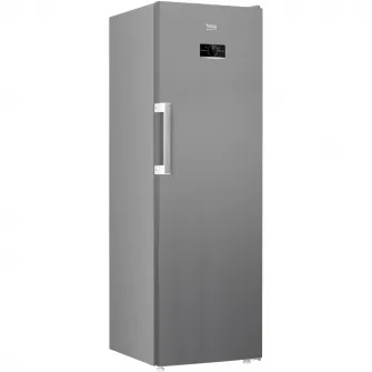 Congelator Beko B5RFNE314XB, 286 l, 8 sertare, Clasa E, No Frost, Compresor ProSmart Inverter, Compartiment MaxStore, Usi reversibile, Rafturi usa, H 186,5 cm, Argintiu