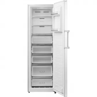Congelator HEINNER HFF-M272NFCE++, NO FROST, 272L, Clasa E, Functionare convertibila frigider/congelator, Display,Control electronic, Functie super congelare, Lumina led, Alb