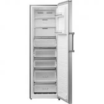 Congelator HEINNER HFF-M272NFCXE++, NO FROST, 272L, Clasa E, Functionare convertibila frigider/congelator, Display,Control electronic, Functie super congelare, Lumina led, Argintiu