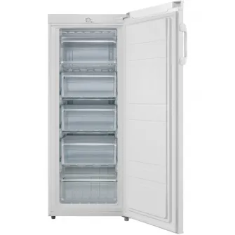 Congelator vertical Daewoo, de tip Static, capacitate neta 160L, 5 sertare, control mecanic al temperaturii, clasa energetica E, culoare Alb