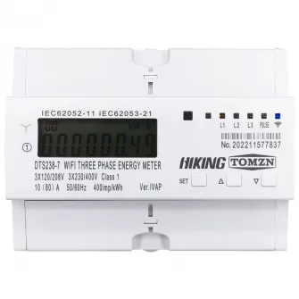 Contor trifazat inteligent TOMZN IVAP, Wi-Fi pentru monitorizare energie electrica, 80A, multifunctional