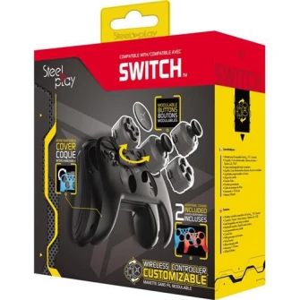 Controller Wireless Modular Steelplay + 2 carcase suplimentare pentru Nintendo Switch, PC si Android