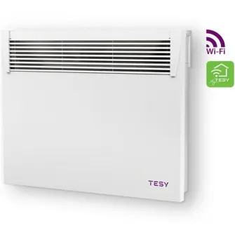 Convector de perete TESY HeatEco Cloud, 1000W, control prin internet, aplicatie myTesy, CN 031 100 EI CLOUD W