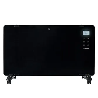 Convector electric AlecoAir C20 Heatix negru, WiFi, pentru 30 mp, 2000W, 2 trepte incalzire, IP24, Aplicatie, Negru