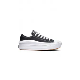 Converse, Tenisi flatform de panza All Star Move, Negru/Alb, 6