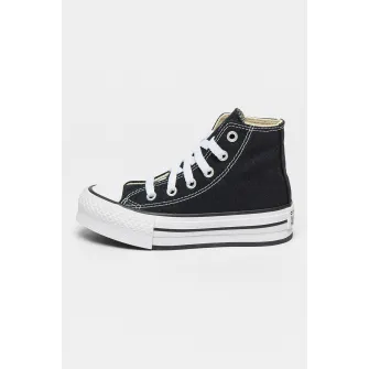 Converse, Tenisi high-top flatform Chuck Taylor All Star, Negru, Alb, 32 EU
