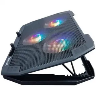 Cooler laptop Redragon Ingrid GCP511 RGB, buton pentru controlul ventilatorului, 2 x USB Port