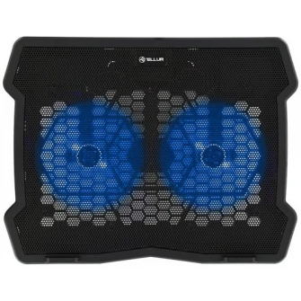 Cooler laptop Tellur Basic, 15.6, 2 ventilatoare, Negru