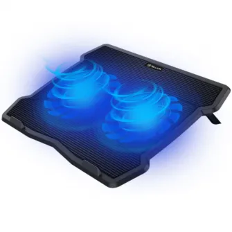 Cooler laptop Tellur Basic, 15.6, 2 ventilatoare, Negru
