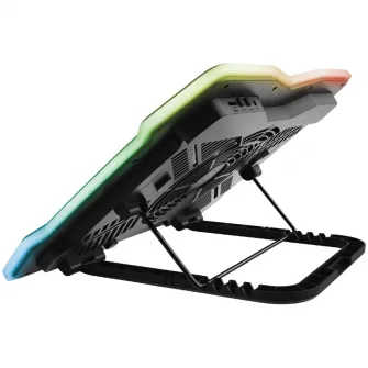 Cooler laptop Trust GXT 1126 Aura, 17.3, iluminare multicolora, ventilator 200mm