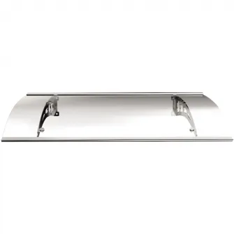 Copertina policarbonat Kring Fares, transparent, brate de sustinere aluminiu, 140x100cm