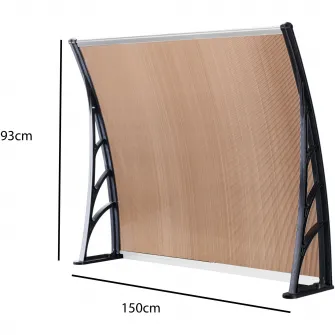 Copertina policarbonat Kring Kari, maro, brate sustinere negre,150x93cm