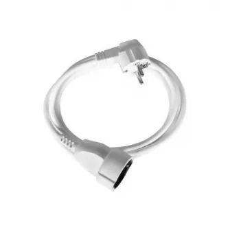 Cordon Fisa schuko+Priza H05VV-F 3G1.5 3m alb