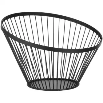 Cos negru pentru fructe, Hendi, Inox, O300x(H)250 mm