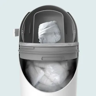 Cos pentru aruncarea scutecelor, Magic, White