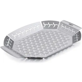 Cos pentru gratar Weber, 36.5x26.5x2.8 cm, inox