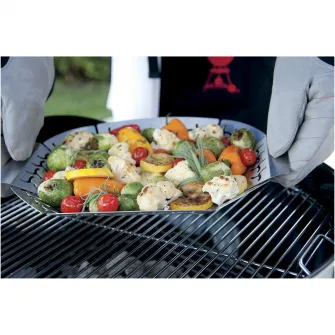 Cos pentru gratar Weber, 36.5x26.5x2.8 cm, inox