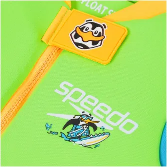 Costum inot flotant copii Speedo, 5-6 ani, verde/albastru