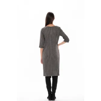 Couture de Marie, Rochie cu model Ruby, Negru, Maro taupe, XL