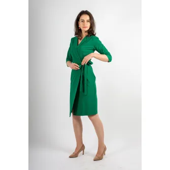 Couture de Marie, Rochie petrecuta din amestec de bumbac Anne, Verde englez, S