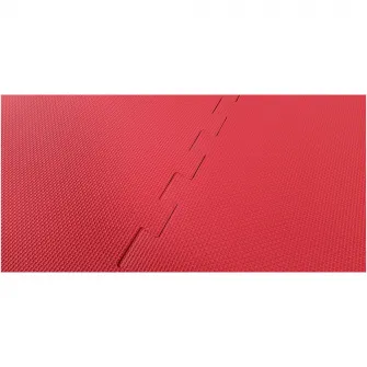 Covoras Puzzle Tunturi, 104x104cm, 2cm, rosu/negru